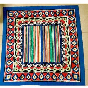 Large Festive Tablecloth Bright Fauvist Colors Picasso Inspired  53” X 53”